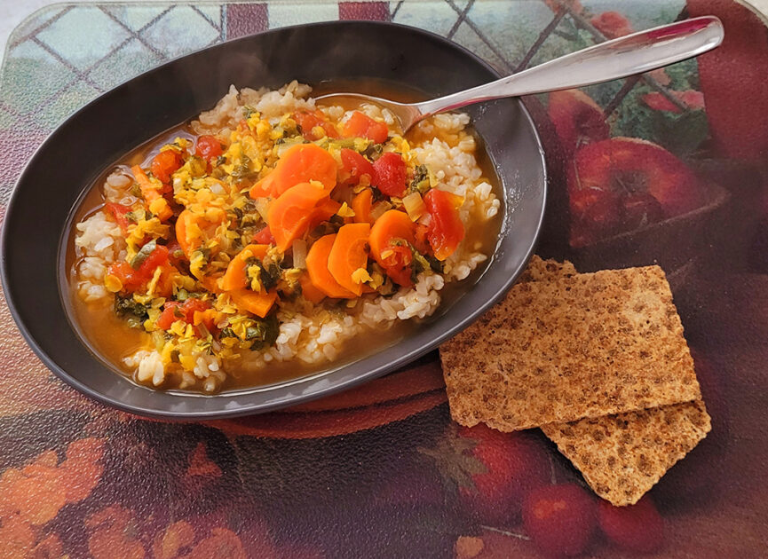 spicy red lentil soup