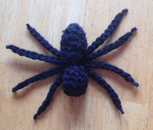 crocheted spider